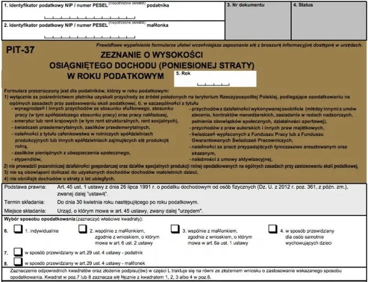Gdzie szukać i jak zdobyć druki PIT 37 w 2026 roku?