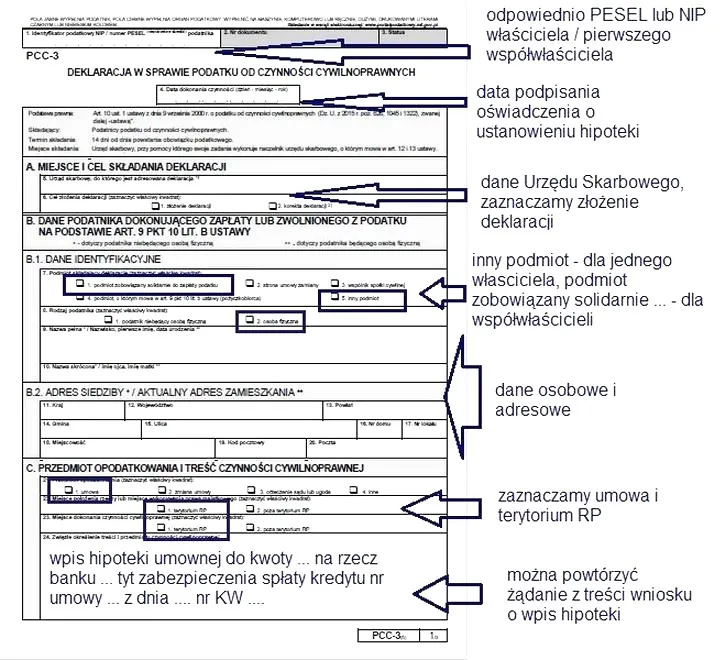 Jak prawidłowo wypełnić druk pcc 3: krok po kroku