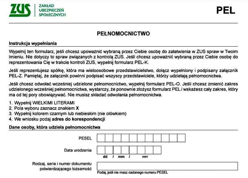 Jak skutecznie wypełnić druk ZUS PEL i uniknąć błędów?