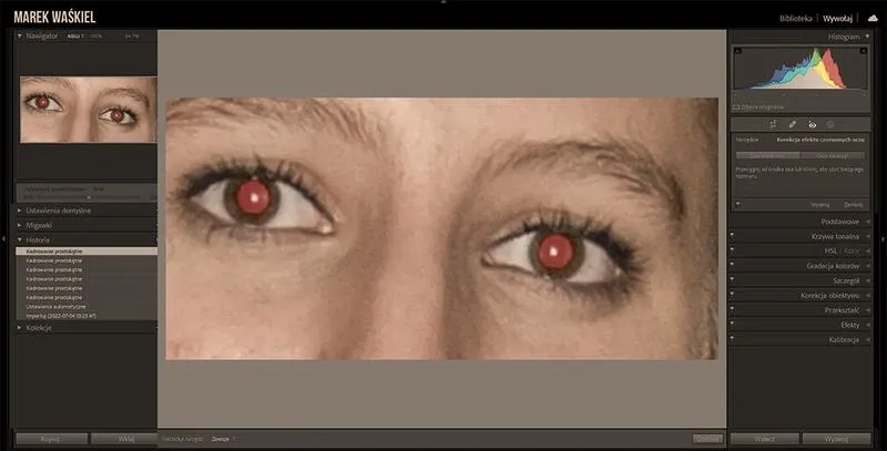 Jak usunąć czerwone oczy w Photoshopie? Szybka korekta krok po kroku
