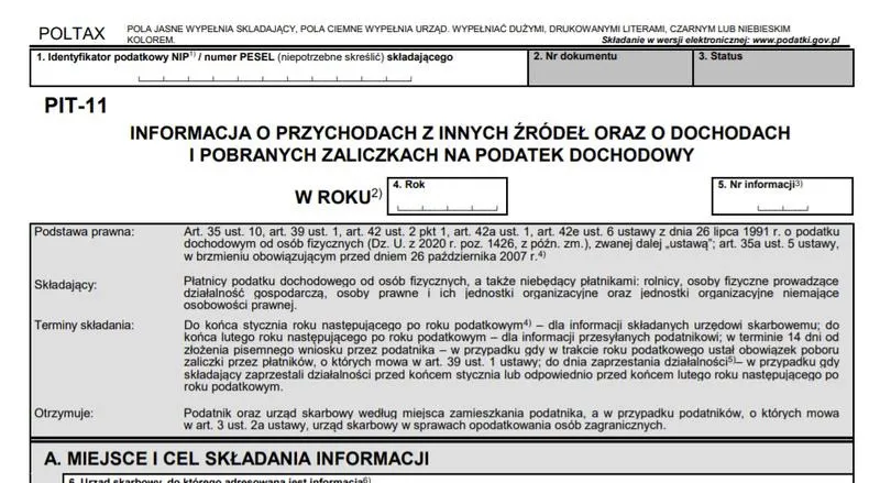 Jakie dokumenty są potrzebne do rozliczenia PIT 11?