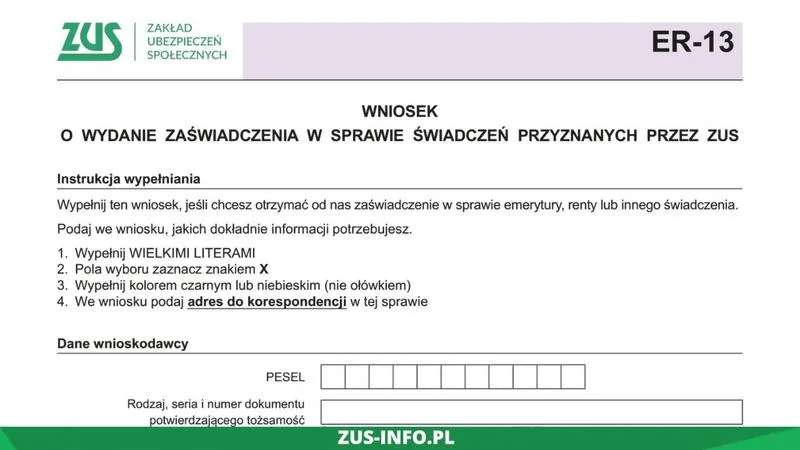 Błędy w wypełnianiu ZUS