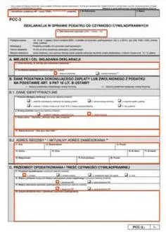 Druk PCC-3 dla pożyczki