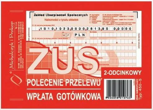Druk przelewu do ZUS
