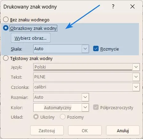 Efektowny znak wodny