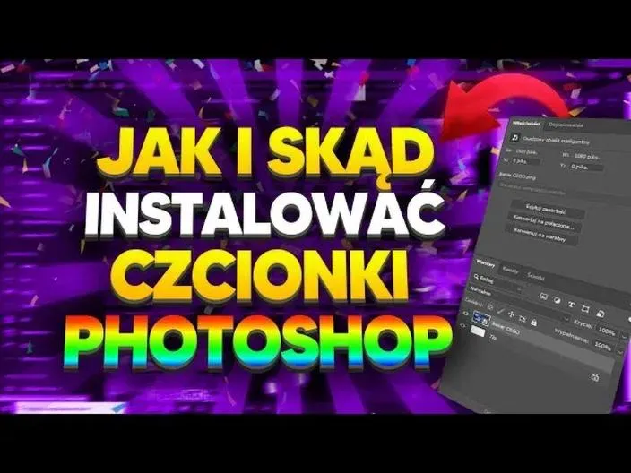 Instalacja czcionek Photoshop
