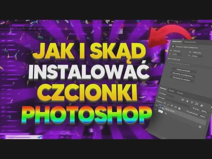 Instalacja czcionek w Photoshopie