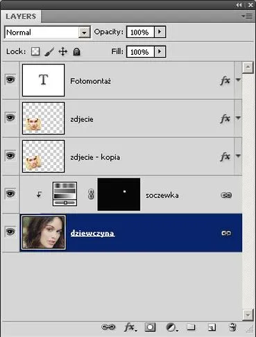 Spłaszczanie warstw w Photoshopie