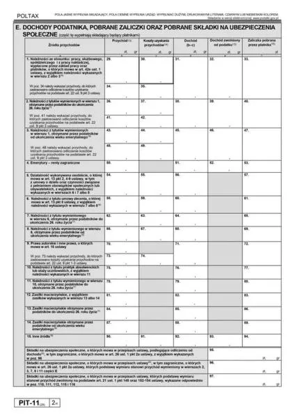 Terminy składania pit-11 2026