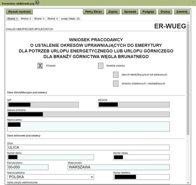 Znaczenie ZUS ER WPS-02